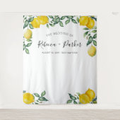 Lemons WEDDING Backdrop Foto Stand Wandteppich (Vorderseite)
