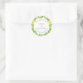 Lemons Wedding Brautparty Vielen Dank Runder Aufkleber (Tasche)