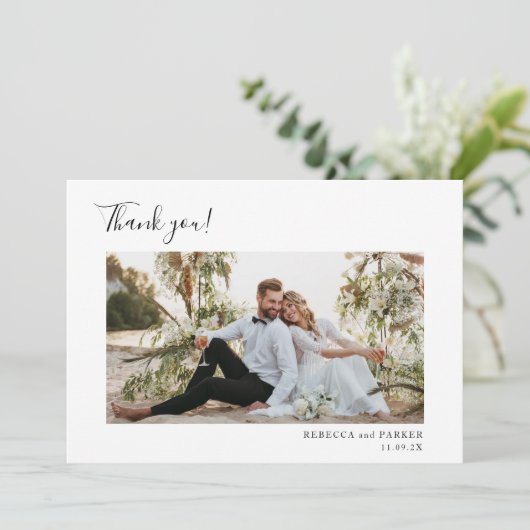 Lemons Wedding Danke Foto (Stehend Vorderseite)