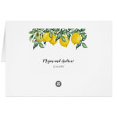 Lemons Wedding Sie schreiben benutzerdefinierte Pl (Rückseite Horizontal)