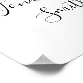 Lemons Wedding Willkommensschild Duschplakat Poster (Ecke)