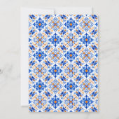 Lemons with Foliage Mediterranean Baby Shower Dankeskarte (Rückseite)