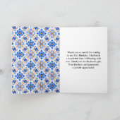 Lemons with Foliage Mediterranean Birthday Dankeskarte (Innenseite)