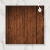 Lemons Wood Limoncello Danke Square Geschenkanhänger (Rückseite)