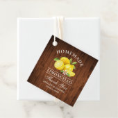 Lemons Wood Limoncello Danke Square Geschenkanhänger (Beispiel)