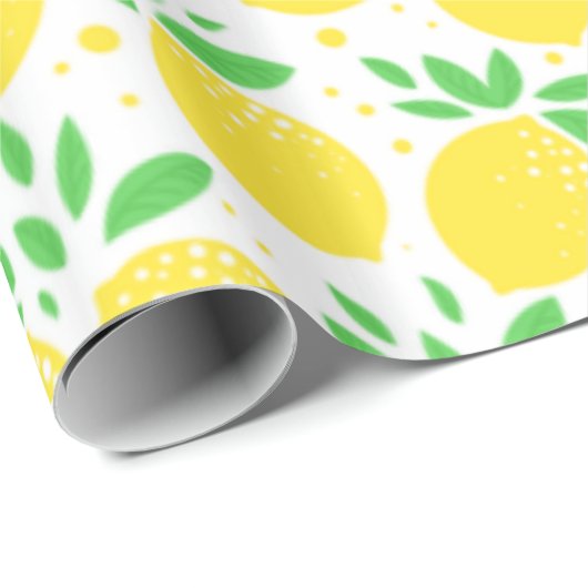 Lemons Wrapping Paper Geschenkpapier (Rolleneckpunkt)