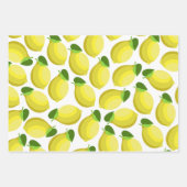 Lemons Wrapping Paper Geschenkpapier Set (Vorderseite)