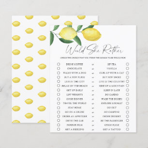 Lemons - Würde sie eher Spiel