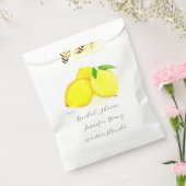 Lemons Yellow Fruit Citrus Watercolor Wedding Geschenktütchen (Versiegelt)