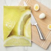 Lemons Yellow Geschirrtuch (Viertel Falte)