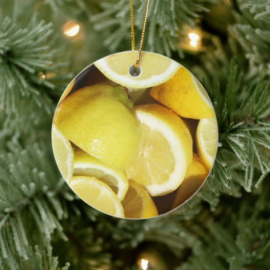 Lemons Yellow Keramik Ornament (Baum)