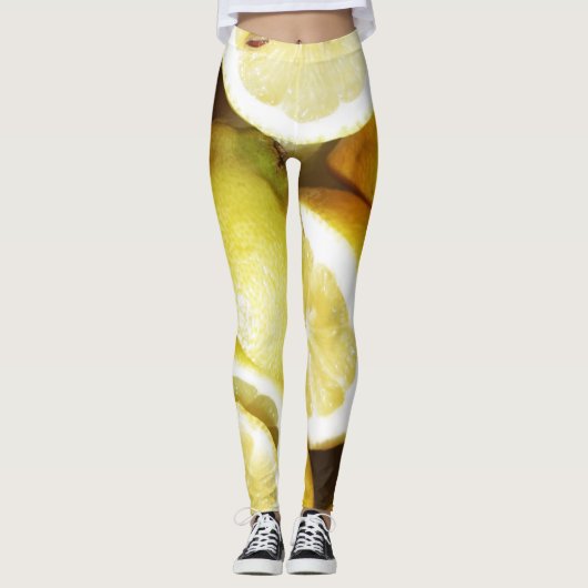 Lemons Yellow Leggings (Vorderseite)