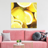 Lemons Yellow Leinwanddruck (Insitu (Wohnzimmer))