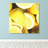 Lemons Yellow Leinwanddruck (Insitu (Holzboden))