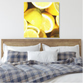 Lemons Yellow Leinwanddruck (Insitu (Schlafzimmer))