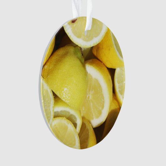 Lemons Yellow Ornament (Vorderseite)