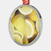 Lemons Yellow Ornament Aus Metall (Links)