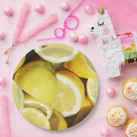 Lemons Yellow Pappteller (Party)