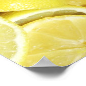 Lemons Yellow Poster (Ecke)