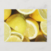 Lemons Yellow Postkarte (Vorderseite)