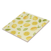 Lemons Yellow Watercolor Design Fliese (Seite)