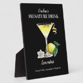 Lemontini Lemon Martini Custom Bar Sign Fotoplatte (Seite)