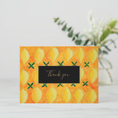 LemonVielen Dank Dankeskarte (Stehend Vorderseite)