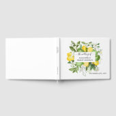 Lemony Greenery Wedding Gästebuch (Voll)
