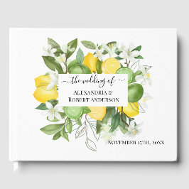 Lemony Greenery Wedding Gästebuch