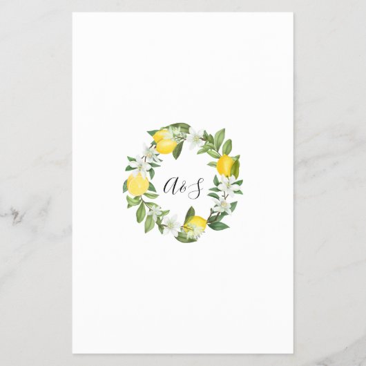 Lemony Guess Who Brautparty Flyer (Hinten)