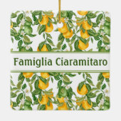 Lemony Italian Lemons Keramikornament (Rückseite)
