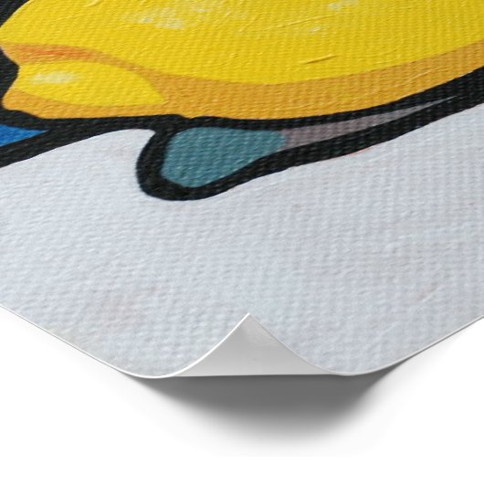 Lemony Lemon Poster (Ecke)