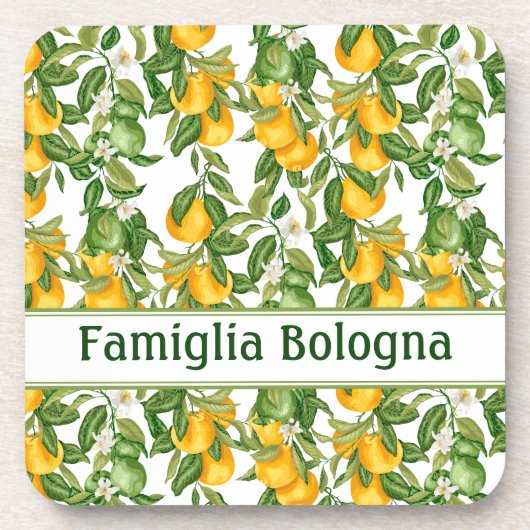 Lemony Lemons Getränkeuntersetzer (Vorderseite)