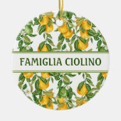 Lemony Lemons Keramik Ornament (Vorne)