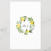 Lemony Name, dass Liebe Song Dusche Spielkarte Flyer (Hinten)