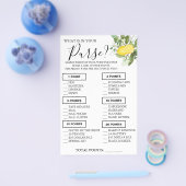 Lemony Was ist in Ihrer puren Duschspielkarte Flyer (Einzeln)