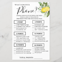 Lemony What on your phone Showspielkarte Flyer