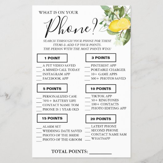 Lemony What on your phone Showspielkarte Flyer (Vorne)