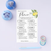 Lemony What on your phone Showspielkarte Flyer (Einzeln)