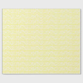 Lemony Yellow Wirbel Patternpapier Geschenkpapier (Flach)