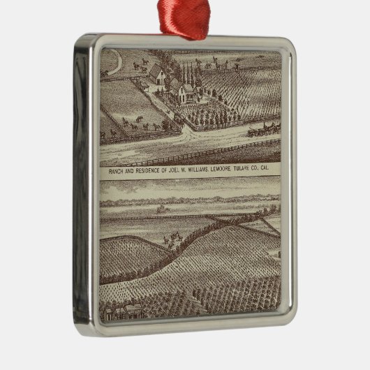 Lemoore, Armona ranches Silbernes Ornament (Rechts)