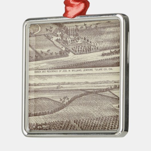 Lemoore, Armona ranches Silbernes Ornament (Links)