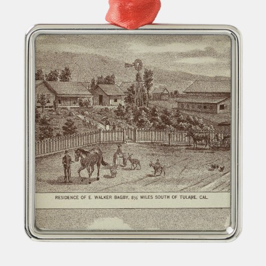 Lemoore, Armona Ranchs 2 Silbernes Ornament (Vorne)
