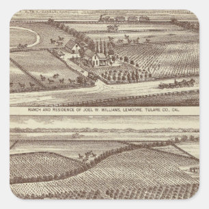 Lemoore, Armona Ranchs Quadratischer Aufkleber