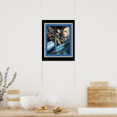 Lempicka Self Portrait Kunst, Dichtung und Musik Poster (Küche)