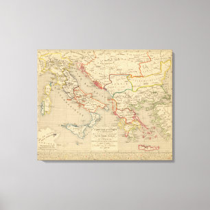 L'Empire d'Orient, l'Italie, 1200 1300 Leinwanddruck