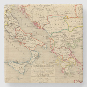 L'Empire d'Orient, l'Italie, 1200 1300 Steinuntersetzer