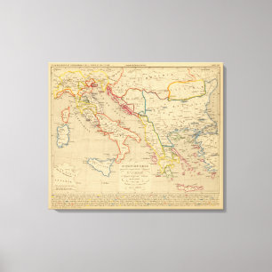 L'Empire Grec, l'Italie, 1300 1400 Leinwanddruck