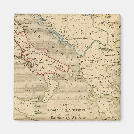 L'Empire Romain d'Orient, Royaume des Lombards Magnet (Vorne)