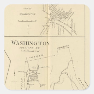 Lempster, Washington, Goshen Quadratischer Aufkleber